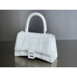 Balenciaga Small Fashion Cowhide Crossbody Bag Handbag White