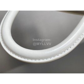 Balenciaga Small Fashion Cowhide Crossbody Bag Handbag White