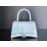 Balenciaga Fashion Cowhide Crossbody Bag Handbag White