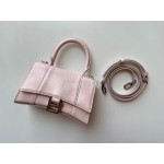 Balenciaga Small Fashion Cowhide Crossbody Bag Handbag Pink