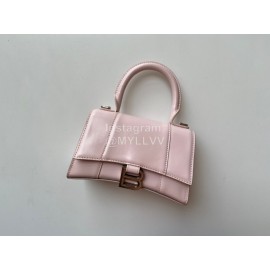 Balenciaga Small Fashion Cowhide Crossbody Bag Handbag Pink