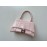 Balenciaga Fashion Cowhide Crossbody Bag Handbag Pink