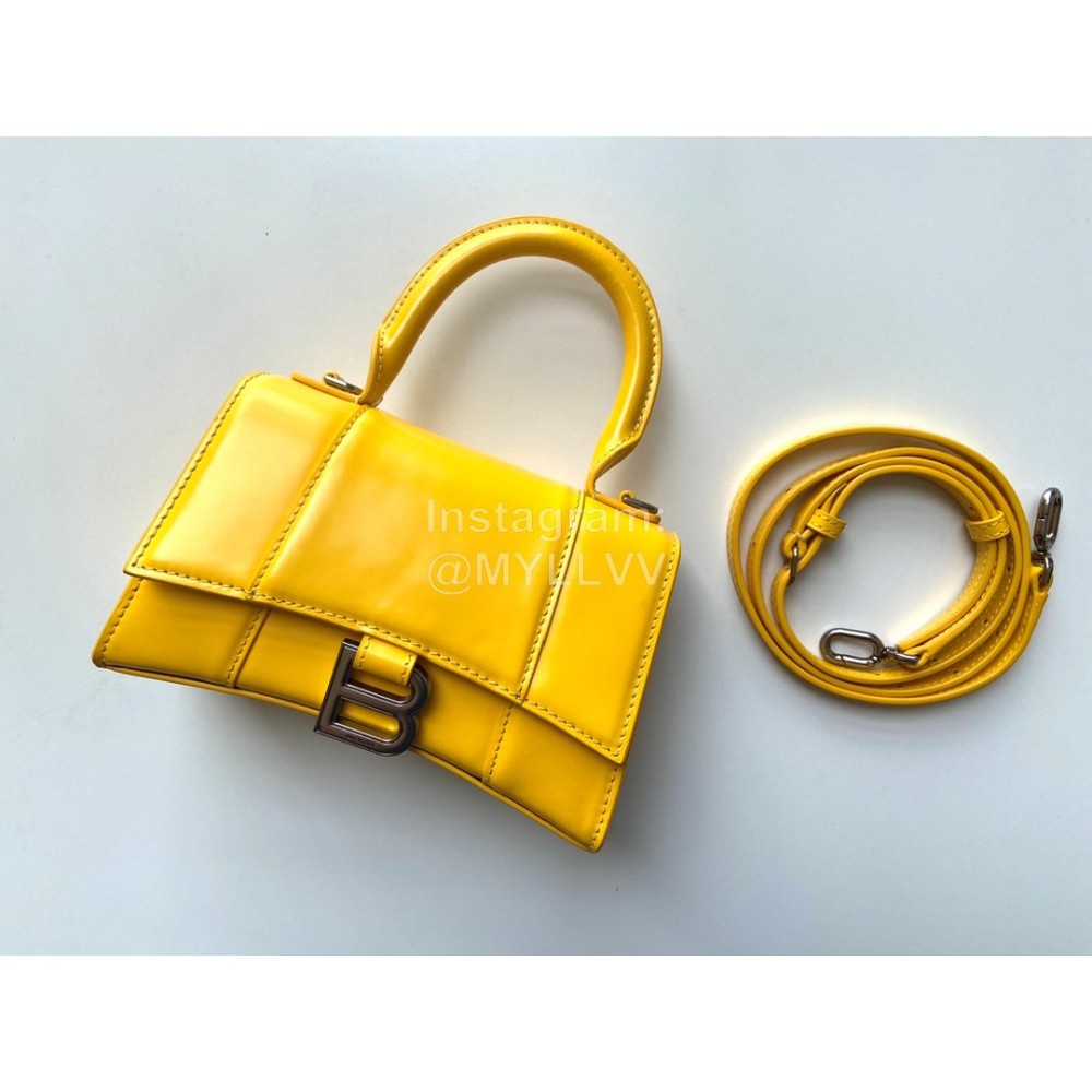 Balenciaga Small Fashion Cowhide Crossbody Bag Handbag Yellow