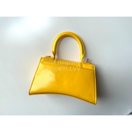 Balenciaga Small Fashion Cowhide Crossbody Bag Handbag Yellow