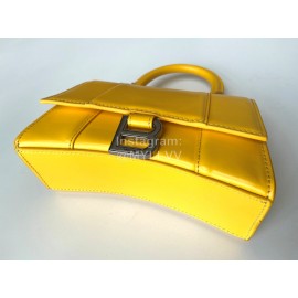 Balenciaga Small Fashion Cowhide Crossbody Bag Handbag Yellow