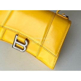 Balenciaga Small Fashion Cowhide Crossbody Bag Handbag Yellow