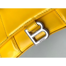 Balenciaga Small Fashion Cowhide Crossbody Bag Handbag Yellow