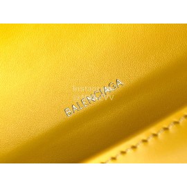 Balenciaga Small Fashion Cowhide Crossbody Bag Handbag Yellow