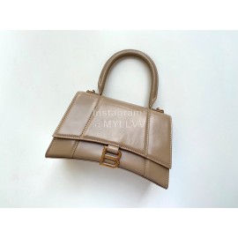 Balenciaga Fashion Cowhide Crossbody Bag Handbag Brown