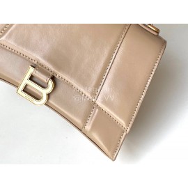 Balenciaga Fashion Cowhide Crossbody Bag Handbag Brown