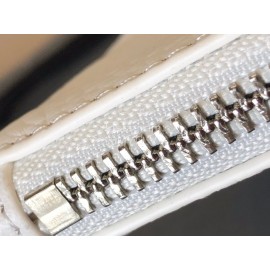 Balenciaga Small Letter Printed Cowhide Handbag White