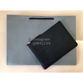 Balenciaga Small Letter Printed Cowhide Handbag Black