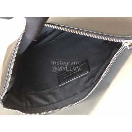 Balenciaga Small Letter Printed Cowhide Handbag Black