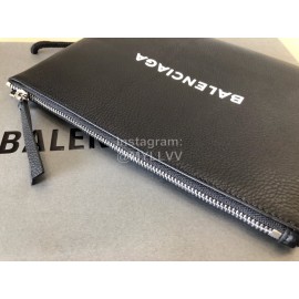 Balenciaga Small Letter Printed Cowhide Handbag Black