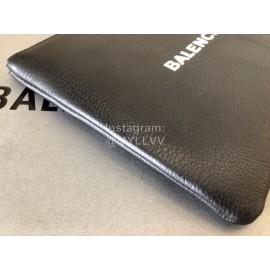 Balenciaga Small Letter Printed Cowhide Handbag Black