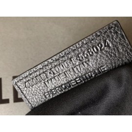 Balenciaga Small Letter Printed Cowhide Handbag Black