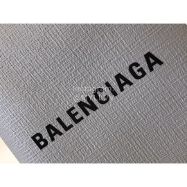 Balenciaga Mini Letter Cowhide Shopping Handbag Gray
