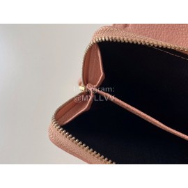 Balenciaga Litchi Grain Cowhide Two Folding Wallets Pink