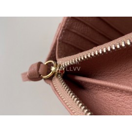 Balenciaga Litchi Grain Cowhide Two Folding Wallets Pink