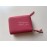 Balenciaga Litchi Grain Cowhide Two Folding Wallets Rose Red