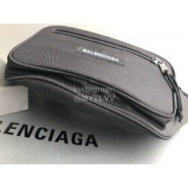 Balenciaga Canvas Chest Bag Waist Bag Black