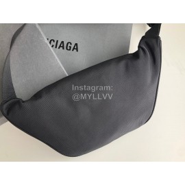 Balenciaga Canvas Chest Bag Waist Bag Black