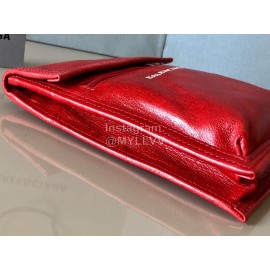 Balenciaga Fashion Cowhide Crossbody Bag Red