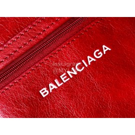 Balenciaga Fashion Cowhide Crossbody Bag Red