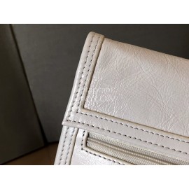 Balenciaga Fashion Cowhide Crossbody Bag White