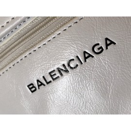 Balenciaga Fashion Cowhide Crossbody Bag White