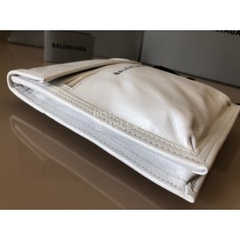 Balenciaga Fashion Cowhide Crossbody Bag White