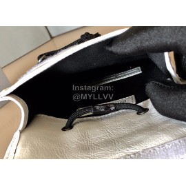 Balenciaga Fashion Cowhide Crossbody Bag White