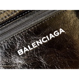 Balenciaga Fashion Cowhide Crossbody Bag Black