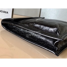 Balenciaga Fashion Cowhide Crossbody Bag Black