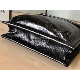 Balenciaga Fashion Cowhide Crossbody Bag Black