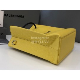 Balenciaga Fashion Cowhide Shopping Bag Handbag Yellow