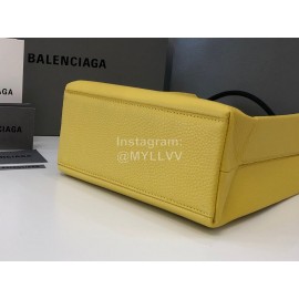 Balenciaga Fashion Cowhide Shopping Bag Handbag Yellow