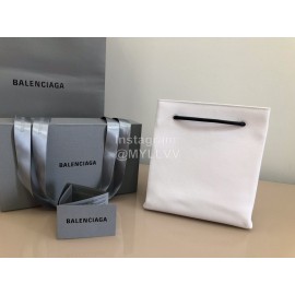 Balenciaga Fashion Cowhide Shopping Bag Handbag White