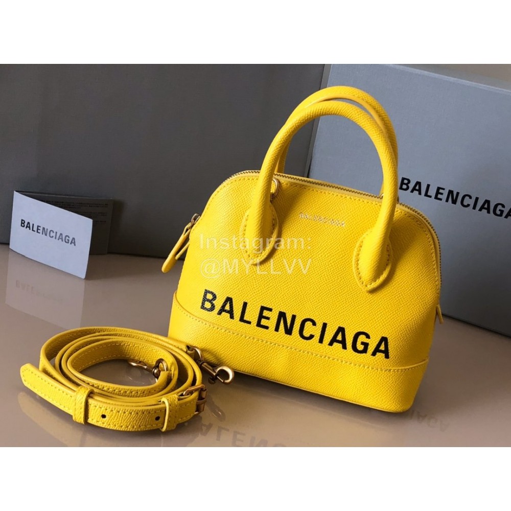 Balenciaga Fashion Leather Crossbody Bag Handbag Yellow