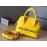 Balenciaga Fashion Leather Crossbody Bag Handbag Yellow