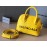 Balenciaga Fashion Leather Crossbody Bag Handbag Yellow