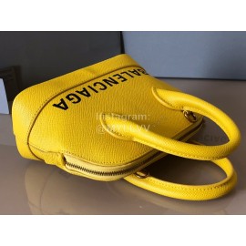 Balenciaga Fashion Leather Crossbody Bag Handbag Yellow