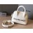 Balenciaga Fashion Leather Crossbody Bag Handbag White