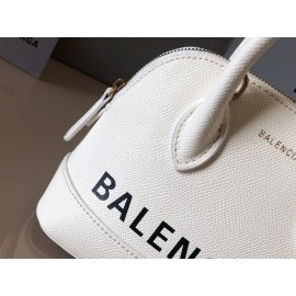 Balenciaga Fashion Leather Crossbody Bag Handbag White