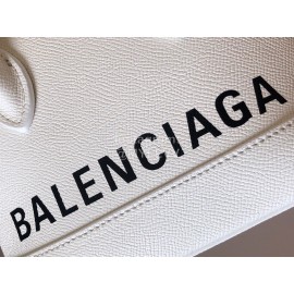 Balenciaga Fashion Leather Crossbody Bag Handbag White
