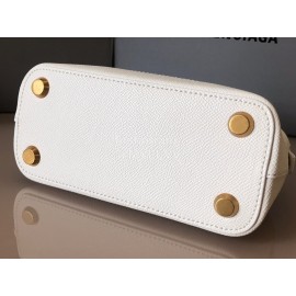 Balenciaga Fashion Leather Crossbody Bag Handbag White