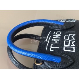 Balenciaga Fashion Letter Graffiti Leather Crossbody Bag Handbag