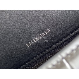 Balenciaga Large Crocodile Leather Hourglass Handbag Crossbody Bag