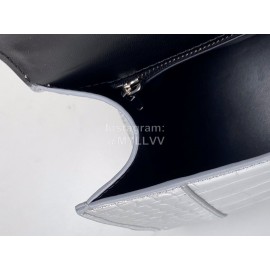 Balenciaga Large Crocodile Leather Hourglass Handbag Crossbody Bag