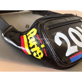 Balenciaga Graffiti Sheepskin Beltpack Black